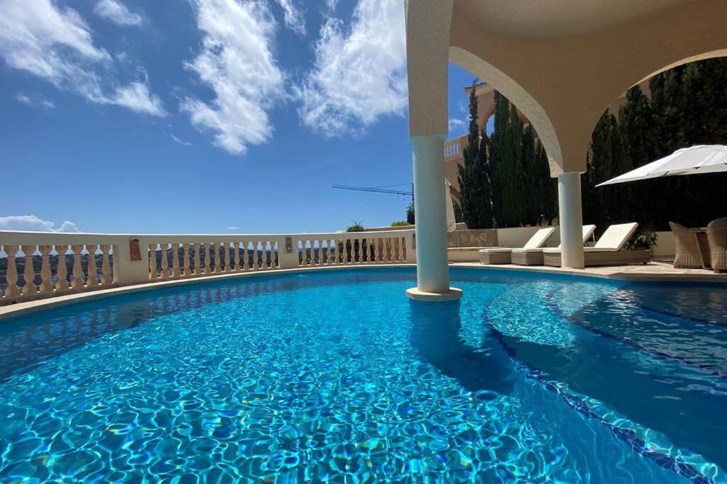Luxury Meerblick Villa Buena Vista in Santa Ponsa Exterior foto