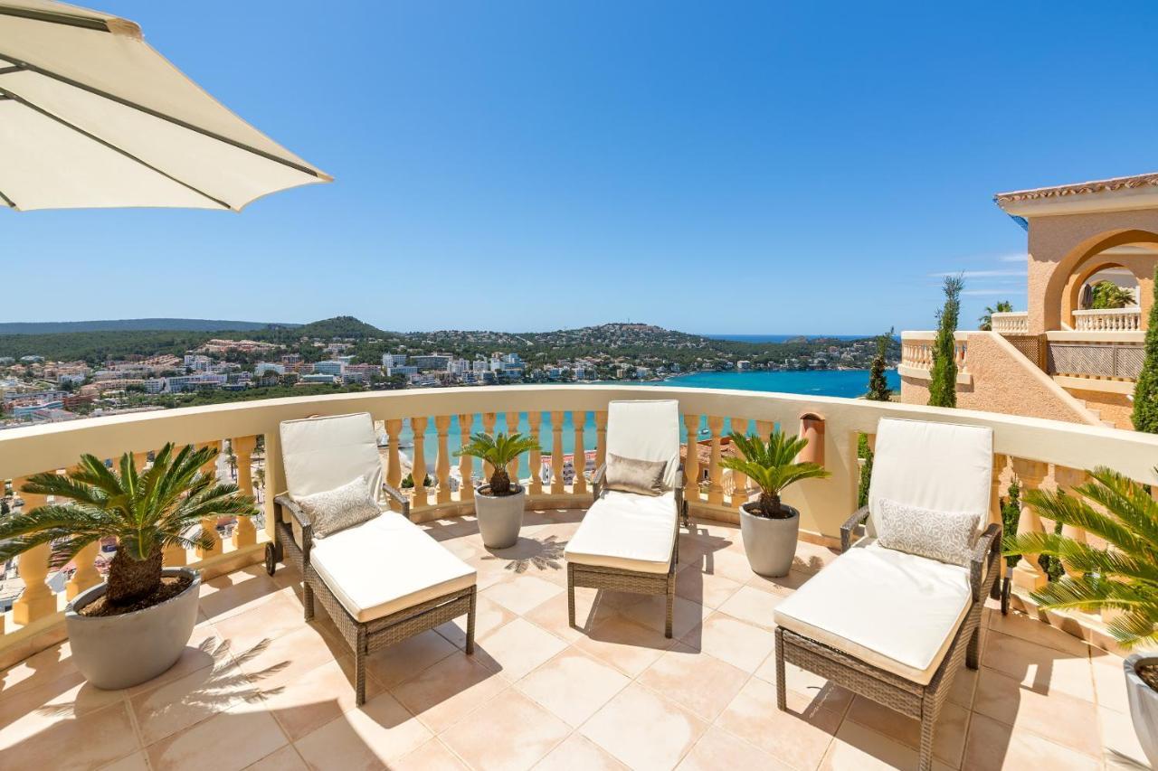 Luxury Meerblick Villa Buena Vista in Santa Ponsa Exterior foto