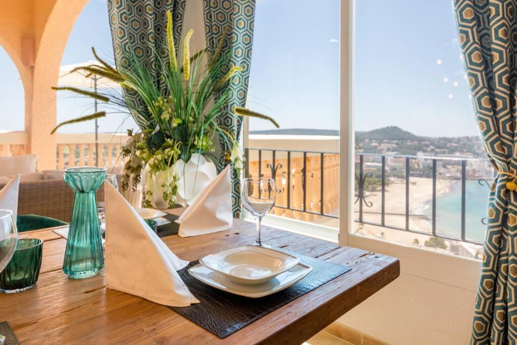 Luxury Meerblick Villa Buena Vista in Santa Ponsa Exterior foto