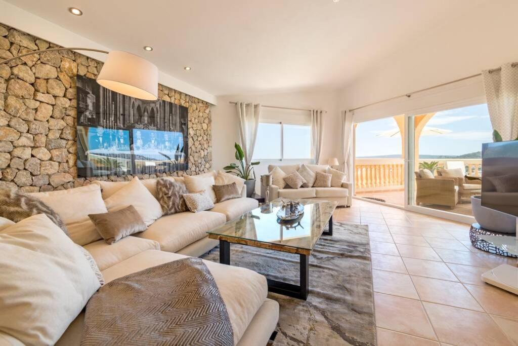 Luxury Meerblick Villa Buena Vista in Santa Ponsa Exterior foto