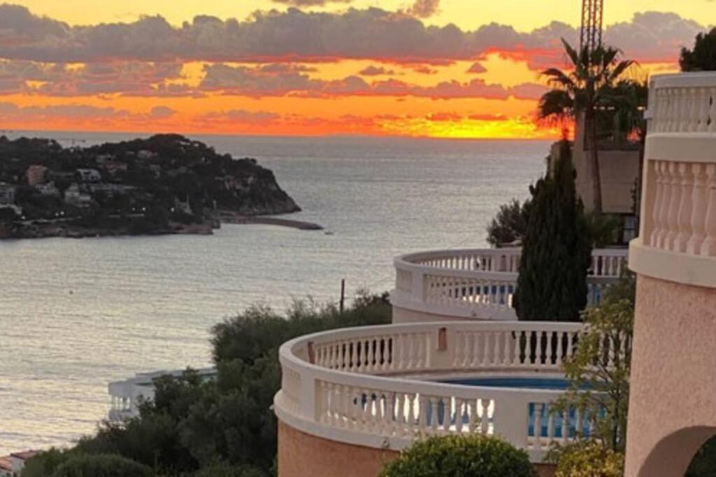 Luxury Meerblick Villa Buena Vista in Santa Ponsa Exterior foto